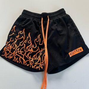 Kill Crew Muay Thai flame shorts